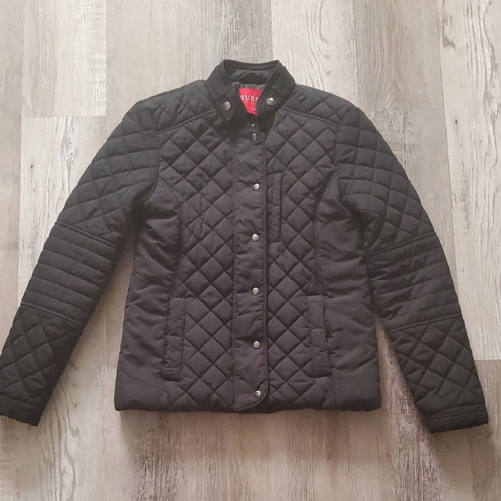 Guess Quilted Black Jacket